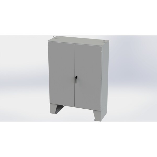 3 Point Latch with Padlock/Keylock Handle Electrical Enclosures, 72 in H, 24 in D, 60 in W